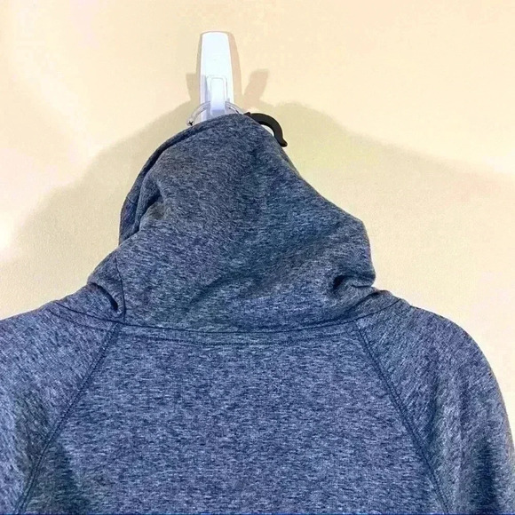 Lou & Grey Heather Gray Funnel Neck Kangaroo Pocket Banded Waist Size XS - Picture 7 of 11